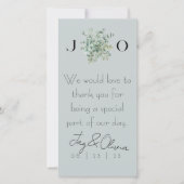 エレガントシンプルなウェディングカクテルナプキン (正面)