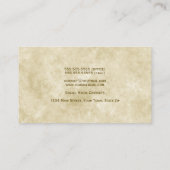 エレガントシンプルアイボリー金ゴールドプロフェッショナル 名刺 (裏面)