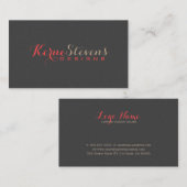 エレガントシンプルエンボスルック3 名刺 (正面/裏面)