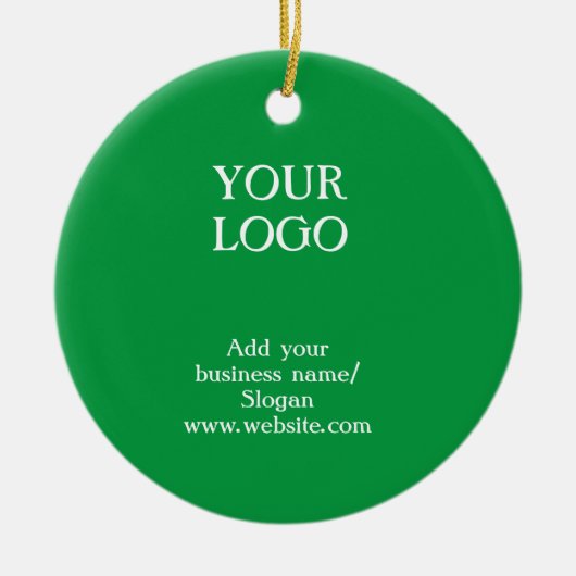 エレガントシンプルカスタムイースターgreのロゴ セラミックオーナメント (正面)