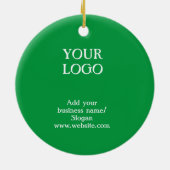 エレガントシンプルカスタムイースターgreのロゴ セラミックオーナメント (裏面)
