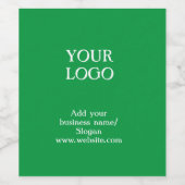 エレガントシンプルカスタムイースターgreのロゴ ワインラベル (シングルラベル)