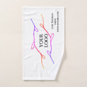 エレガントシンプルカスタムロゴはこちら会社t ハンドタオル (ハンドタオル)