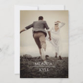 エレガントシンプルカスタムPhoto Filter Valentine's シーズンカード (正面)