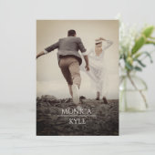 エレガントシンプルカスタムPhoto Filter Valentine's シーズンカード (スタンド正面)