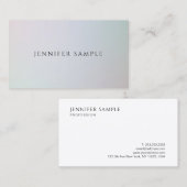 エレガントシンプルカラフル背モダン景テンプレート 名刺 (正面/裏面)