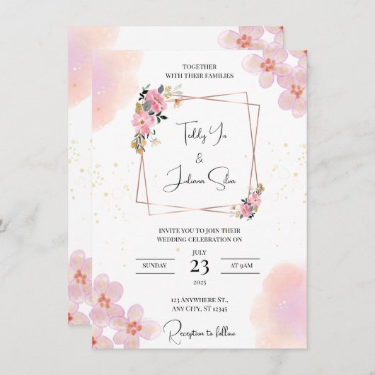 エレガントシンプルカード (正面/裏面)