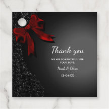 エレガントシンプルクラシックミニマリストブラックレッドボウ