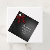 エレガントシンプルクラシックミニマリストブラックレッドボウ フェイバータグ (インサイチュ)