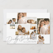 エレガントシンプルクラシックCollage写真数々のPhoto セーブザデート (正面)