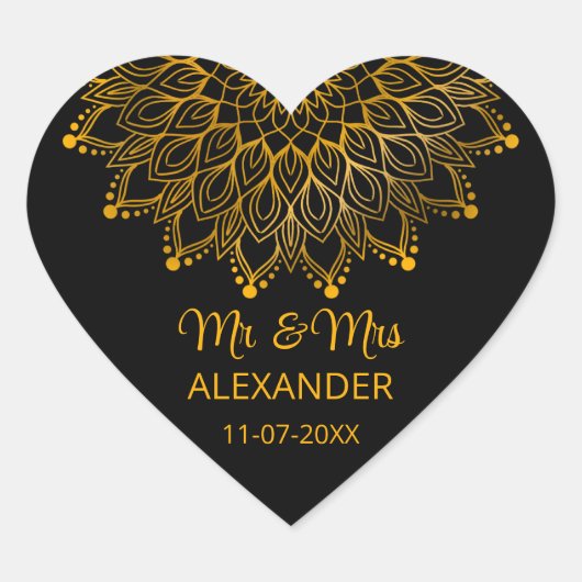 エレガントシンプルク華美結婚ロ ハートシール (正面)