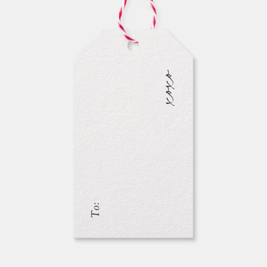 エレガントシンプルグリーンクリスマス植物園 ギフトタグ (裏面)