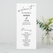 エレガントシンプルコンテンポラリータイポグラフィ白黒 プログラム (スタンド正面)