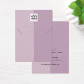 エレガントシンプルシックなネックレスイヤリングディスプレイカード (デスク)