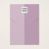 エレガントシンプルシックなネックレスイヤリングディスプレイカード (正面)