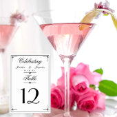 エレガントシンプルスクリプパーソナライズされたト名 テーブルナンバー