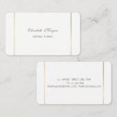 エレガントシンプルスタイリッシュモダン 名刺 (正面/裏面)