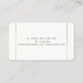 エレガントシンプルスタイリッシュモダン 名刺 (裏面)