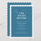 エレガントシンプルスターのリハーサル 招待状 (正面/裏面)