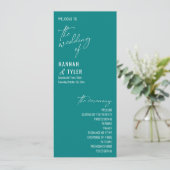 エレガントシンプルタイポグラフィコンテンポラリーティール(緑がかった色) プログラム (スタンド正面)