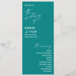 エレガントシンプルタイポグラフィコンテンポラリーティール（緑がかった色） プログラム