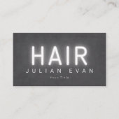 エレガントシンプルタイポグラフィ美容師 名刺 (正面)