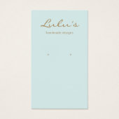 エレガントシンプルターコイズイヤリングディスプレイ (正面)