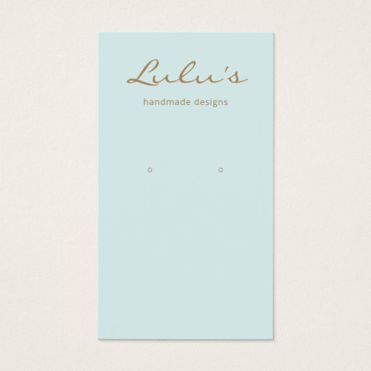 エレガントシンプルターコイズイヤリングディスプレイ (正面)