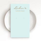 エレガントシンプルターコイズイヤリングディスプレイ