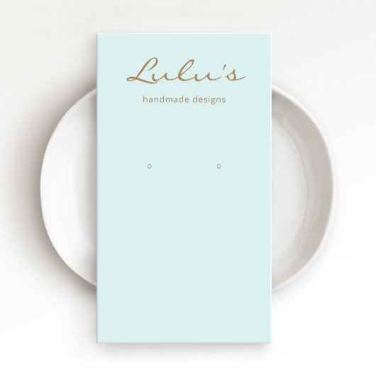 エレガントシンプルターコイズイヤリングディスプレイ