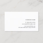 エレガントシンプルテクスダークグレー弁護士 名刺 (裏面)