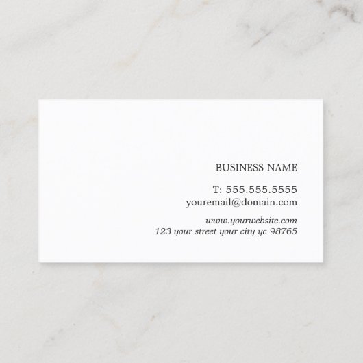 エレガントシンプルテクスダークグレー弁護士 名刺 (裏面)