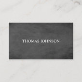 エレガントシンプルテクスダークグレー弁護士 名刺 (正面)