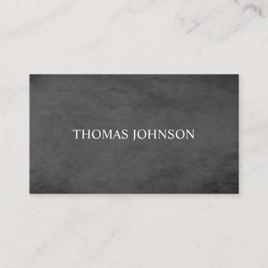 エレガントシンプルテクスダークグレー弁護士 名刺 (正面)