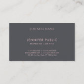 エレガントシンプルテンプレートトレンドカラー調和モダン 名刺 (裏面)