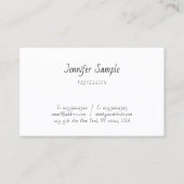 エレガントシンプルテンプレートハンドスクリプトプロフェッショナル 名刺 (正面)