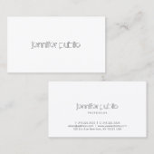 エレガントシンプルテンプレートモダンプロフェッショナルクール 名刺 (正面/裏面)