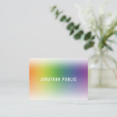 エレガントシンプルテンプレートモダンプロフェッショナル 名刺 (スタンド正面)