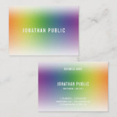 エレガントシンプルテンプレートモダンプロフェッショナル 名刺 (正面/裏面)