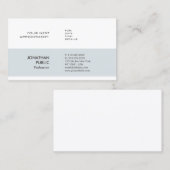 エレガントシンプルデザインアポイントメントリマインダープレーン 予約カード (正面/裏面)