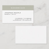 エレガントシンプルデザインテンプレートトレンディーモダントップ 名刺 (正面/裏面)