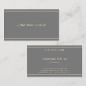 エレガントシンプルデザインプロフェッショナルテンプレートモダン 名刺 (正面/裏面)