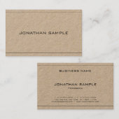 エレガントシンプルデザインプロフェッショナルラグジュアリーモダン 名刺 (正面/裏面)