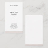 エレガントシンプルデザインモダンテンプレートプロフェッショナル 名刺 (正面/裏面)