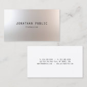 エレガントシンプルデザインモダンテンプレート 名刺 (正面/裏面)