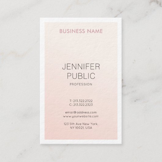 エレガントシンプルデザインモダントレンディー 名刺 (正面)