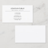 エレガントシンプルデザインモダンプロフェッショナル 名刺 (正面/裏面)