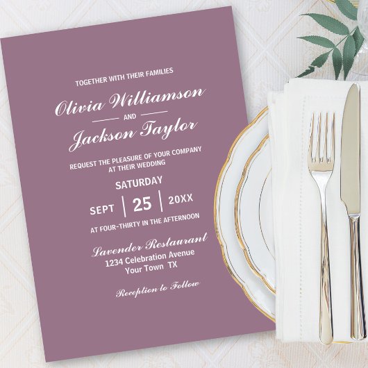 エレガントシンプルバラホワ結婚イト 招待状