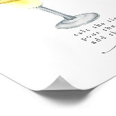 エレガントシンプルバー標識 ポスター (角)