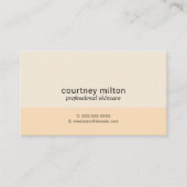 エレガントシンプルパステル美しいコンサルタント 名刺 (正面)